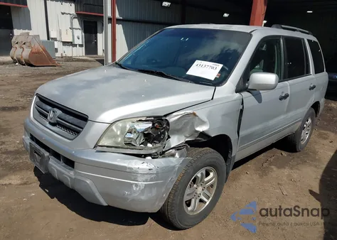 2003 Honda Pilot Ex from USA, damaged, VIN 2HKYF18443H520885